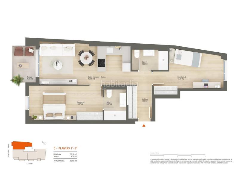 Foto cbbdca69-a91a-4db8-8f9e-6ebfa73cb35d. Flat with heating in Rochapea Pamplona / Iruña