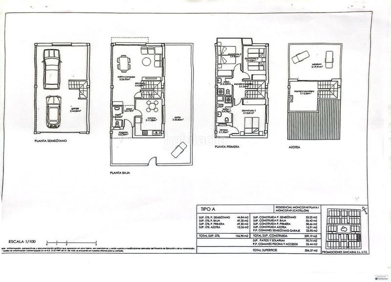 Foto 6e4789d5-7497-4f19-b3fa-4f89f6df09d0. Semi detached house with parking pool in Moncófar Playa Moncofa