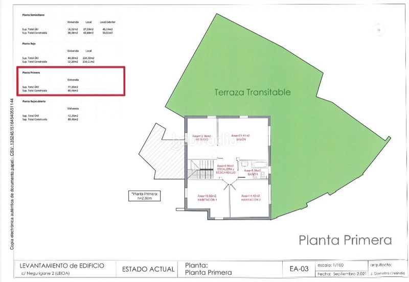 Foto a8b8d017-9726-4a99-8b02-d88e7333d3b8. Casa amb calefacció aparcament a Negurigane-Peruri Leioa