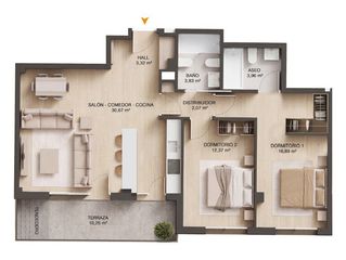 Etagenwohnung in Balmaseda. Piso en venta en balmaseda, 2 dormitorios.