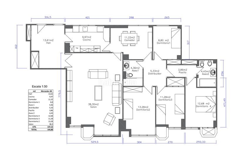 Foto 234ea53a-55ba-4e7b-9b7d-88d890878a09. Flat with heating parking in Las Arenas Getxo