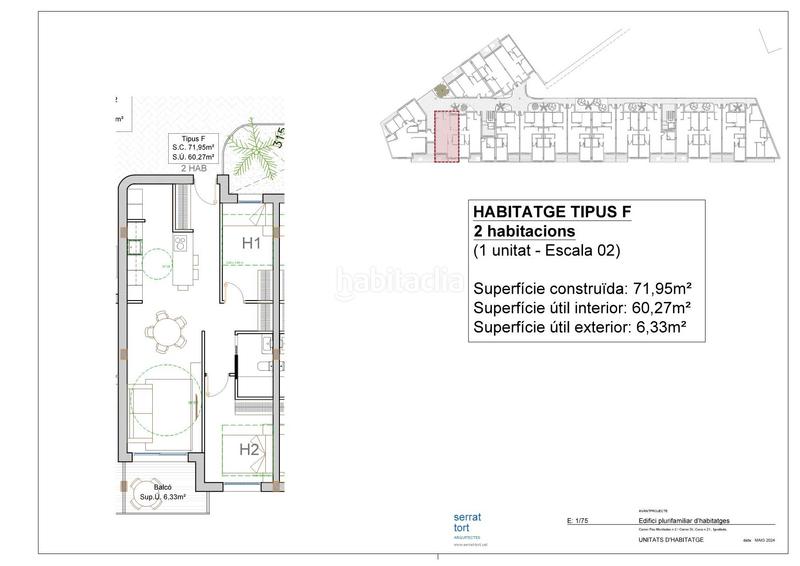Foto 6e2e0de7-2523-4849-ac3c-b2e283b79448. Appartement 71m<sup>2</sup> dans carrer de pau muntadas 2 dans Llevant Igualada