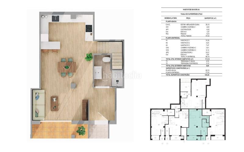 Foto c59370ed-e5e3-4bbb-9cc0-9dab8b82262b. Dúplex vivienda ecoeficiente en planta baja nueva construcción en Girona