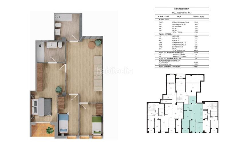 Foto d0fc5ef0-60dc-4bef-be0c-cdbb3c63bbeb. Dúplex vivienda ecoeficiente en planta baja nueva construcción en Girona