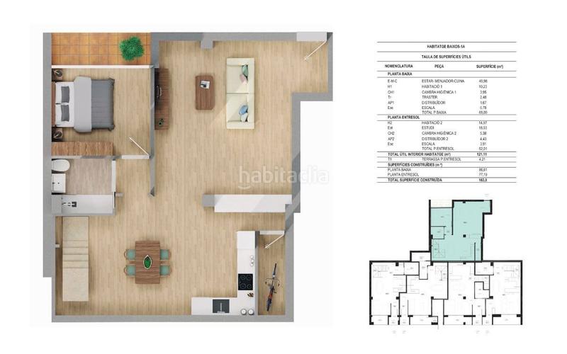 Foto 0a1d2ab6-7a6e-47e1-a50f-4bbb10505413. Zweistöckige wohnung in Montilivi Girona