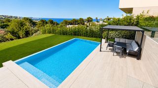 Miete Chalet in Los Pinos-Politur. Villa de lujo con vistas al mar en alquiler temporal en platja d