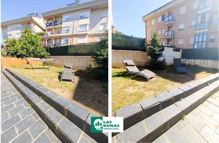 Etagenwohnung in Barrio el callejo 9. Liencres: bajo con terraza y jardín al sur.