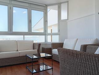 Miete Etagenwohnung in La Bonanova. Piso en la bonanova con vistas al mar y al castillo de bellver