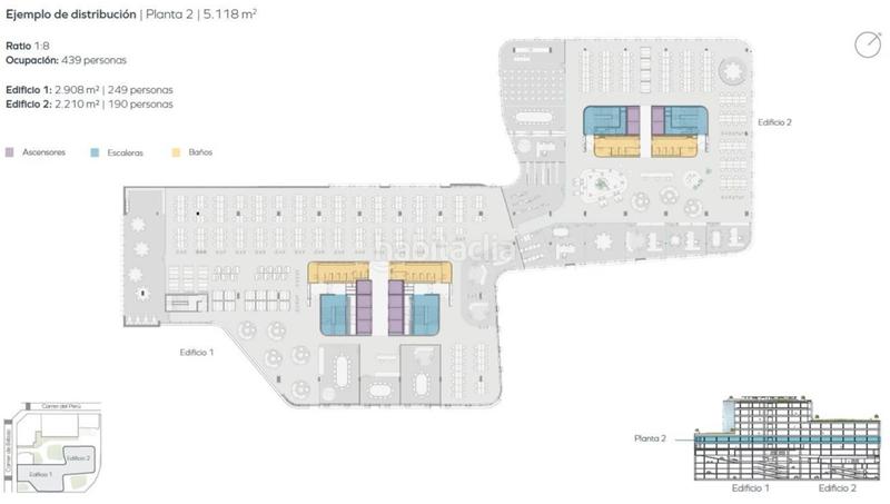 Foto 3657de01-2774-4e29-a601-e00e17b82979. Location bureau avec chauffage parking dans Provençals del Poblenou Barcelona