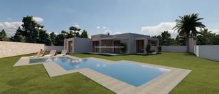 Chalet en La Fustera. Villa moderna de un nivel ubicada en la costa de benissa, a 1,5