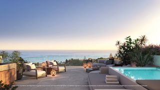 Doppelhaus in Avenida fuengirola 1. Exclusivo chalet adosado (esquina) de 3 dormitorios con piscina