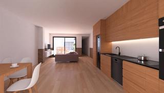 Planta baixa a Ca n'Aurell. Obra nueva de 3 habitaciones con patio