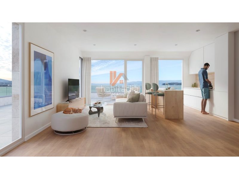 Foto bd761e14-f09e-424e-b942-fce9500d317e. Piso edificio poniente viviendas en primera línea de playa en Vilagarcía de Arousa