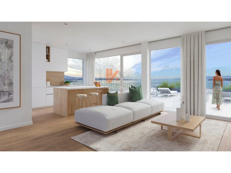 Foto c48e0f39-66d8-4b53-a892-16460254c81a. Piso edificio poniente viviendas en primera línea de playa en Vilagarcía de Arousa
