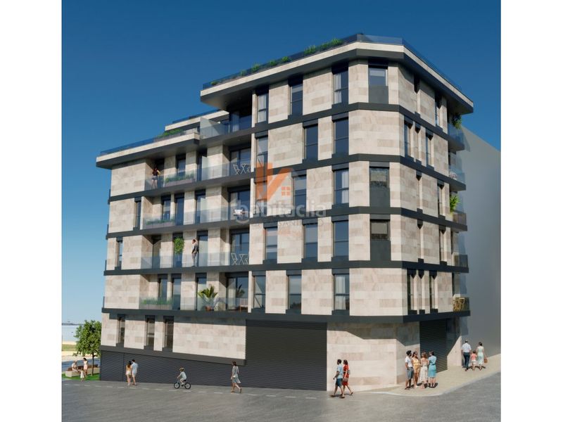 Foto ed56e430-22b4-4669-a1cf-bfddf7a11082. Piso edificio poniente viviendas en primera línea de playa en Vilagarcía de Arousa