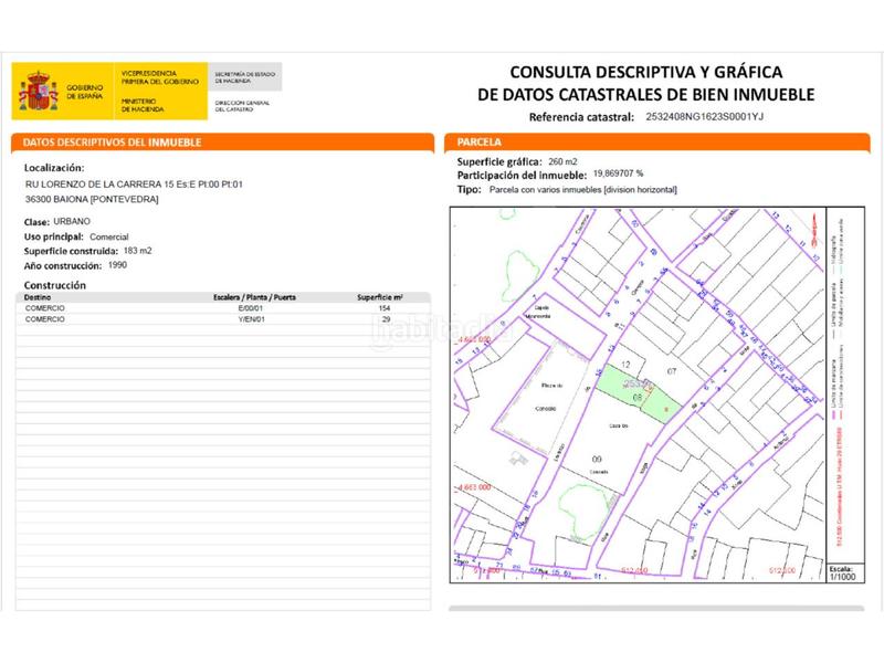Foto 0f99327f-0f55-4277-b877-9eb59fd2e3a9. Local comercial en lorenzo de la carrera 15 local en venta en Baiona