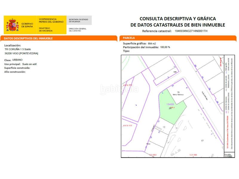Foto a4cf1f9d-5d0d-4ac7-a44e-b0f676fa1851. Terrain résidentiel dans coruña 1 dans Plaza de la industria Vigo