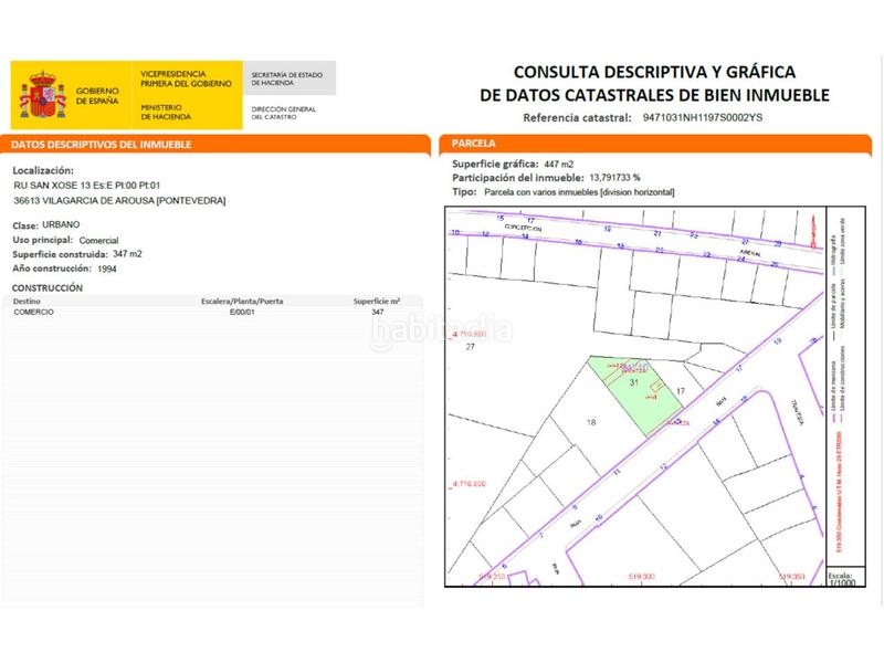 Foto a9ca224b-c721-4365-b1d4-0da8970339dc. Local comercial en san josé 13 local comercial para desarrollar una actividad comercial o cambio de uso !! en Vilagarcía de Arousa
