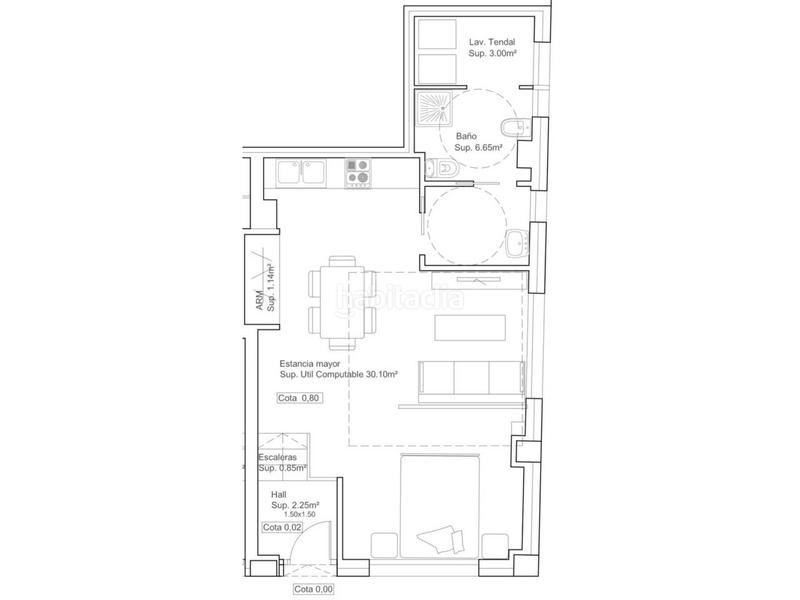 Foto 8910188b-e106-46a6-90e3-cf8ae2c625b2. Monolocale in xílgaro 18 in Casablanca - Calvario Vigo