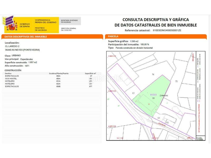 Foto 1d51db02-d5b1-4e14-b5c8-0e36da7d83e7. Edificio en laredo 2 hotel en venta en as neves santa maria en Neves (As)
