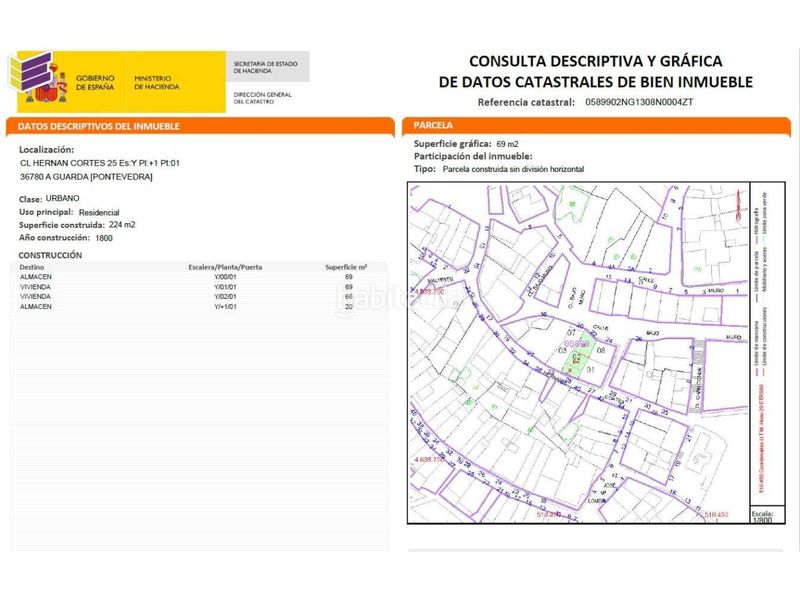 Foto 9c9af0b6-9d03-43d6-863a-8205607701a8. Casa a calle hernan cortes 25 a Guarda (A)