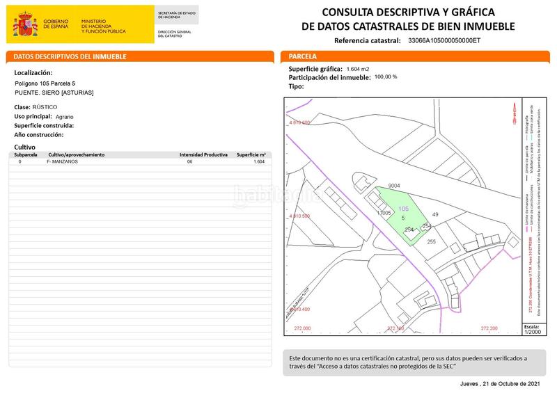 Foto 6d179518-262b-4afe-befe-3ca8651795a3. Wohngrundstück in avenida conde santa bárbara 16 in Siero