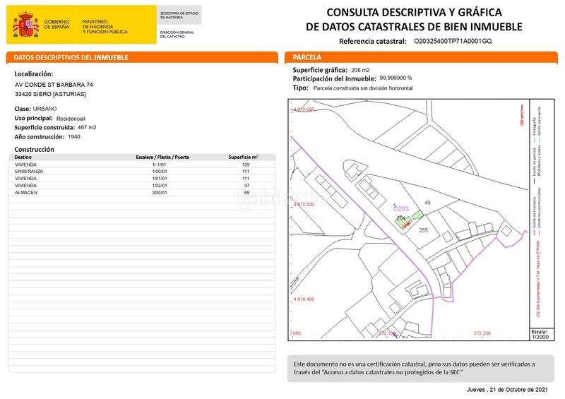 Foto 8b61b3ab-c9d2-4a02-b4f4-ab34cea9b0aa. Wohngrundstück in avenida conde santa bárbara 16 in Siero