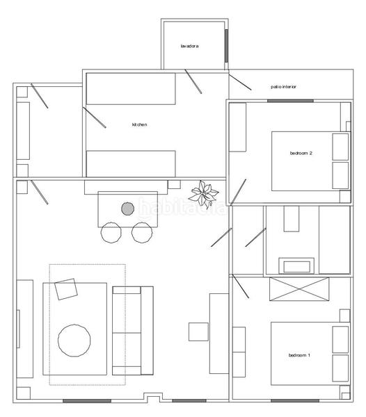 Foto c9d294e6-e0f0-49ce-95fb-7806df123efb. Alquiler apartamento  de 2 habitaciones en gràcia en Barcelona