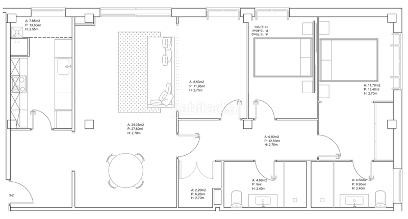 Foto 72ea4a7a-0bd6-4600-86b9-988db955336d. Alquiler apartamento  de 2 dormitorios con aparcamiento en sant gervasi en Barcelona