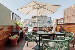 Location Attique  Carrer del consell de cent. Ático de 1 dormitorio con terraza en eixample dreta