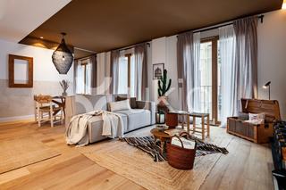 Affitto Piccolo appartamento  Carrer de josep torres. Apartamento de 1 dormitorio con terraza y piscina en gracia