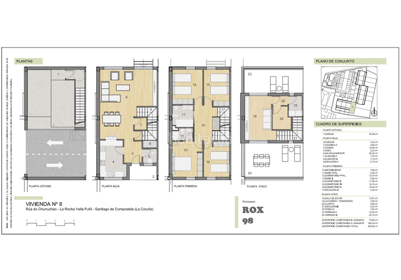 Foto 2161fc8a-f3d5-4553-92de-ac62d61b3f59. Semi detached house 260m<sup>2</sup> with heating parking in Campus Sur - Santa Marta Santiago de Compostela
