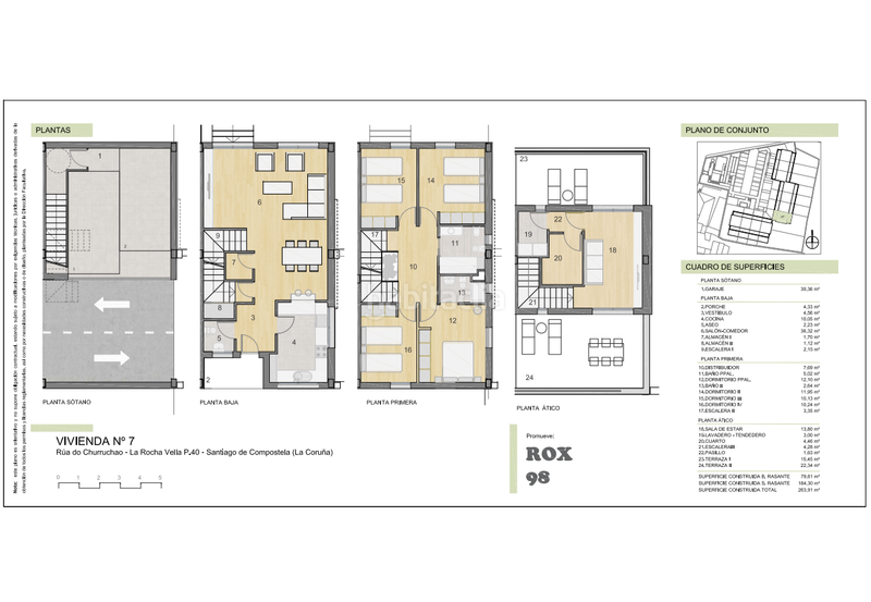 Foto 3b4d193b-755c-4589-89d9-ea47b5a3f1dd. Semi detached house 260m<sup>2</sup> with heating parking in Campus Sur - Santa Marta Santiago de Compostela