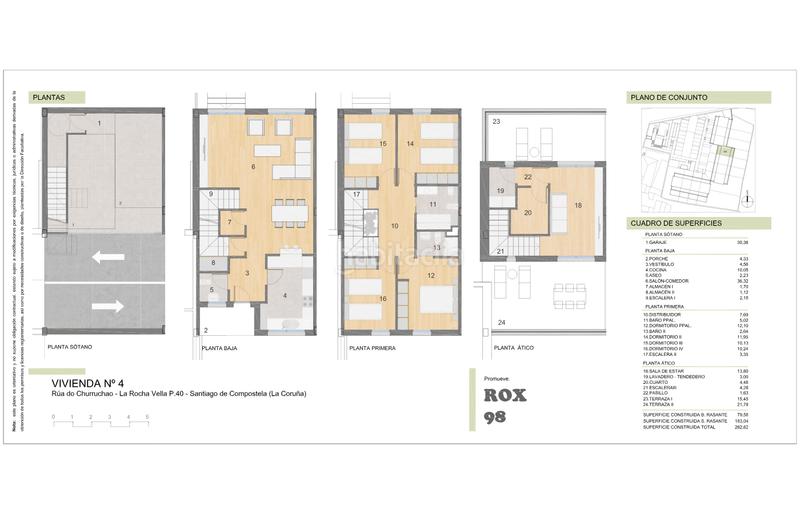 Foto 869ad63e-6b67-472b-8aae-cba5949c2491. Casa adossada 260m<sup>2</sup> amb calefacció aparcament a Campus Sur - Santa Marta Santiago de Compostela