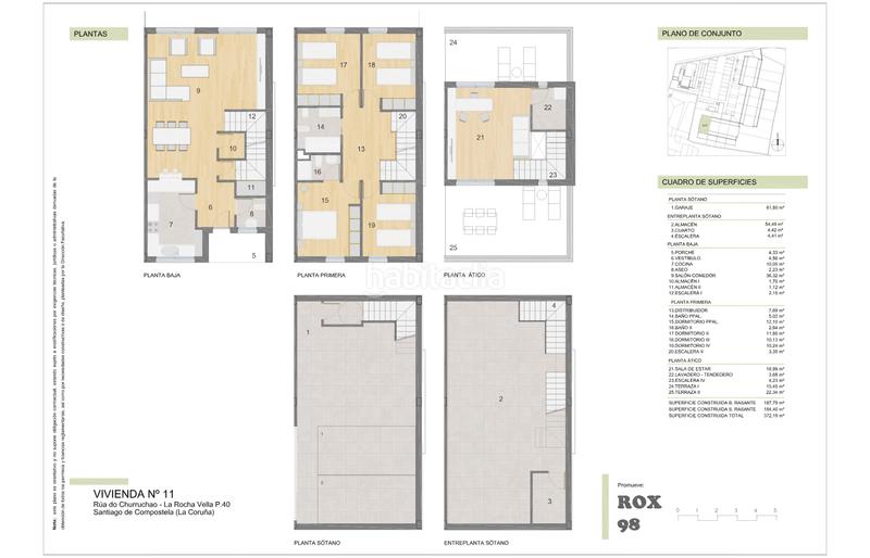 Foto b555912d-a016-47e1-99f8-b54127f078fb. Casa adossada 370m<sup>2</sup> amb calefacció aparcament a Campus Sur - Santa Marta Santiago de Compostela