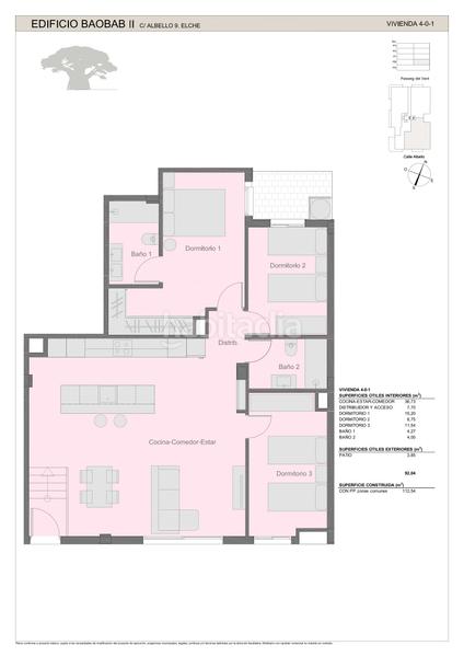 Foto 92c611fd-5847-4c3e-b8da-b3fbd29e4f6d. Etagenwohnung 112m<sup>2</sup> in carrer albello 15 in El Palmeral - San Antón Elche / Elx