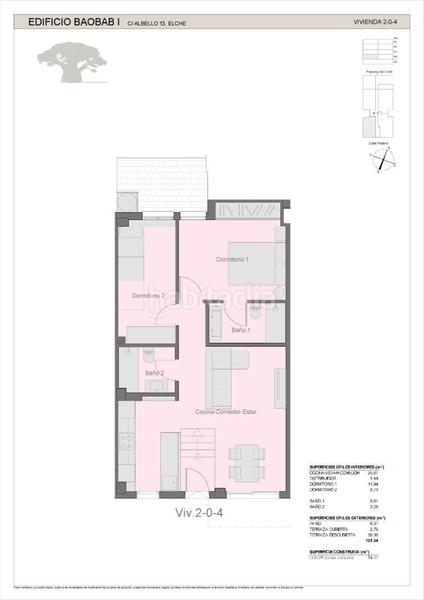 Foto 09b24751-c45c-42ab-9bb9-6cc3e4635ebc. Attique 93m<sup>2</sup> dans carrer albello 15 dans El Palmeral - San Antón Elche / Elx