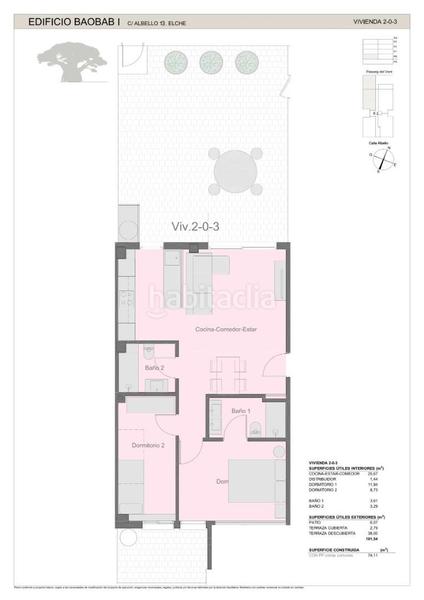 Foto 370673fd-393f-4093-aa1b-e15906d0058b. Attique 93m<sup>2</sup> dans carrer albello 15 dans El Palmeral - San Antón Elche / Elx