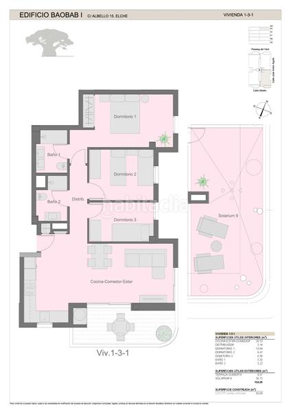 Foto 8b85cb10-5450-45f1-9b8f-e403121144bc. Attique 93m<sup>2</sup> dans carrer albello 15 dans El Palmeral - San Antón Elche / Elx