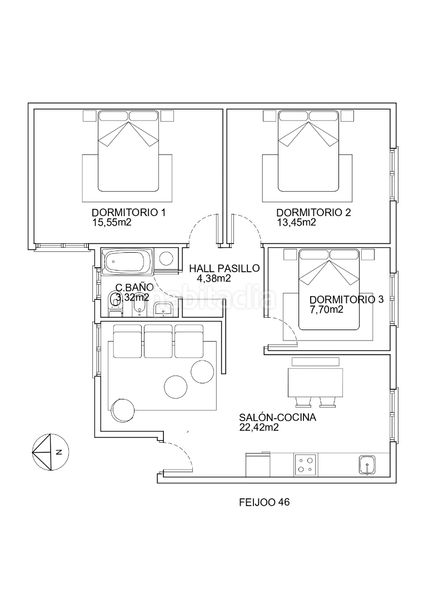 Foto a8c60c47-280d-4fa0-bad8-b2eaadb48fc6. Pis amb calefacció a El Coto Gijón