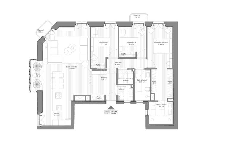 Foto 78e5ddc3-a4ac-4a4d-9d88-e7a4cdc996e3. Appartement avec chauffage dans Ensanche Coruña (A)