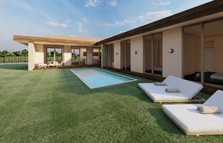 Casa a Navata. Proyecto de casa de diseño ubicada en el club de golf torremiron