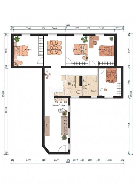 Foto 15d6cb53-3c8c-4d19-8ca7-bc5f67680d23. Rent flat with heating in Jerónimos Madrid