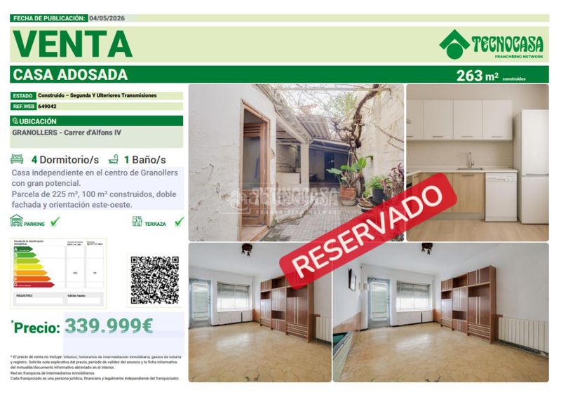 Foto 0cce8cc0-86d4-438c-876a-486b17c45143. Casa aparellada amb aparcament a Centre Granollers