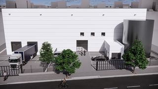 Miete Fabrikhalle  Carrer de l'onyar. Nave logística en construcción