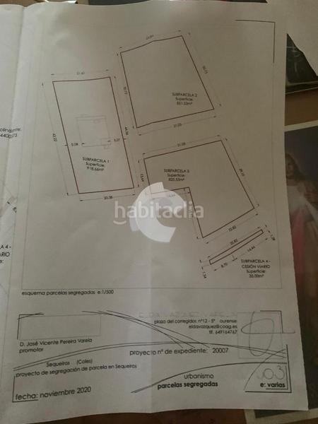 Foto bc88b125-5b5b-4831-9c27-d48dc3af4334. Terreno residencial parcela urbanizable y segregada de 852 m2 sequeiros ideal para construir tu vivienda unifamiliar , muy cercana a la ciuda en Coles