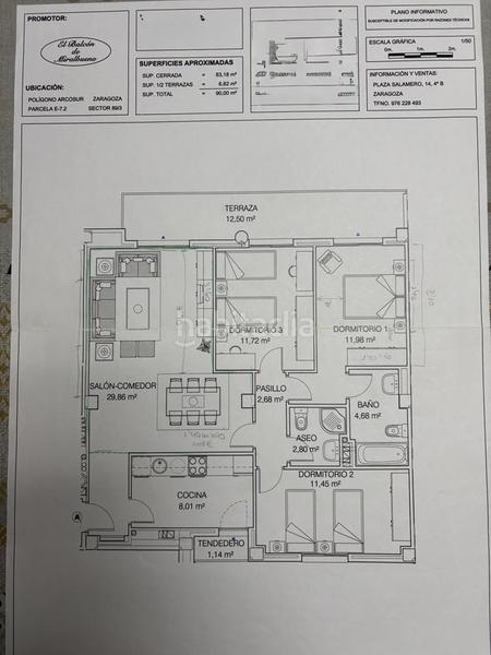 Foto ad98de43-3512-40d9-a336-44bd968de615. Pis amb calefacció aparcament a Arcosur Zaragoza
