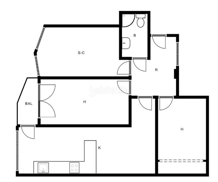Foto e6b3d2fe-7e78-4ce8-bb7f-7a027af108f4. Flat with heating in Andoain