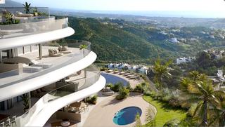 Apartament a Benahavís pueblo. Lujoso apartamento de obra nueva con vistas panorámicas en benah