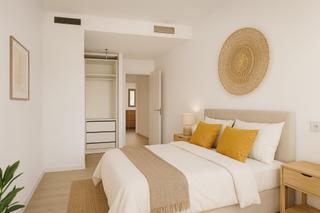 Planta baja en Sant Antoni de Portmany. Moderno bajo con terraza y jardín en residencial privado  cala g